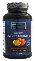 Blue Ice Fermented Cod Liver Oil Orange Flavor - 120 Caps