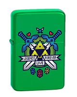 Hit Restart Video Game Parody KGM Thunderbird Vintage Lighter - Metallic Green