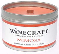 WOODEN WICK Aromatherapy Candle - Wine Scented Soy Wax (Mimosa)