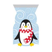 Pack of 144 Penguin Cello Bag with Zipper 9"