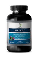 Liver Support Supplement - Milk Thistle Seed Extract 175 - Natural Milk Thistle Powder - 1 Bottle 60 Capsules