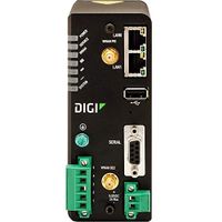 DIGI WR31-M82A-DE1-TB 4G LTE Router, Cellular Router, Digi Transport WR31-4G LTE North America/EMEA, Dual Ethernet, GNSS, RS232/422/485, Class 1 Div 2 (C1D2),
