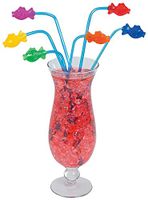 Tropical Fish Straws (12 Pieces per Pack) Plastic (36)