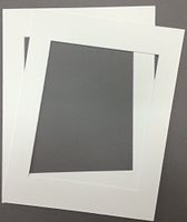Pack of 2 24x36 Cream Picture Mats with White Core, for 20x30 Pictures