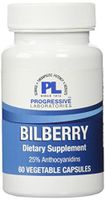 Progressive Labs Bilberry Supplement, 60 Count