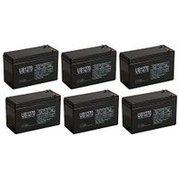 Universal Power Group 12V 7AH Sealed Lead Acid (SLA) Battery for Razor Scooter - 6 Pack