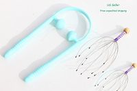 We pay your sales tax Set of 3 Massager ~ 2 Head & Neck Scalp Octopus + 1 U Shape Shoulder Leg Stress Relief Massage Tool Relax Best Ever