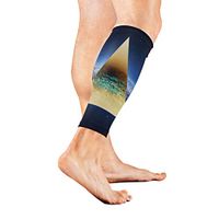 Stretch Sport Calf Sleeve Triangle Protective Guard for Men Women - Best Footless Compression Socks for Shin Splints, Running,Basketball Football (1 Pair)