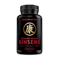 Korean Red Panax Ginseng 1500mg - 120 Vegan Capsules - 8% Ginsenosides - Root Extract Powder Supplement - High Strength for Energy, Immunity, Performance, Stamina & Focus - Pills for Men & Women