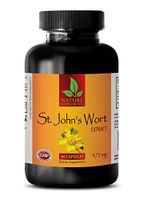 Brain Memory Pills - ST. John's Wort Extract 475 Mg - Gingko biloba Powder - 1 Bottle (60 Capsules)