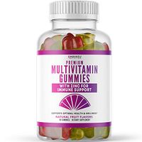 Havasu Nutrition Multivitamin Gummies for Men and Women with Vitamin A, C, D3, E, B6, B12, and Zinc, 60 Count (Adult)