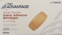 Pro Advantage Band-Aids - Fabric 2"x4" - Box of 50