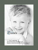 15x21 Olive / Forest Green Custom Mat for Picture Frame with 11x17 opening size (Mat Only, Frame NOT Included)