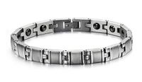 Aegean Jewelry Titanium Men's Fashion Magnetic Bracelet, Anti-fatigue and Pain-relief, with a Gift Box and a FREE Small Gift
