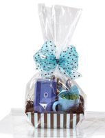CakeSupplyShop Packaged YH8U- 14 x 24 Flat Gift Basket Cello Clear Food-safe Polypropylene Bags - 100Pack