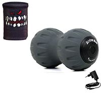 PUTAOY,Electric Vibration Peanut Ball Massage Ball High Performance Yoga Massage Electric Massage Muscle And Rechargeable Analgesic Muscle Tension Siamese Fascia Fans You Exercise Fitness, Black, Blue