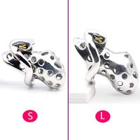 Completely Body Safe Non-Toxic Male Ware, Public Stealth Lock for Happy Flirting, Beautiful Electric Shock Cage for Your Boyfriend SEXJIANKANG (Color : Electric Long cage, Size : 45mm Ring)