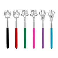 6 Pack Telescoping Back Scratcher,Bear Claw Back Scratcher - Portable Extendable Back Scratcher with Soft Rubber Handles