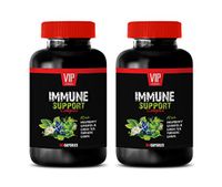 Immune Restore - Immune Support Complex - Natural Herbal Formula - Works Fast - Turmeric Green Tea GRAVIOLA - graviola Now - 2 Bottle (120 Caps)