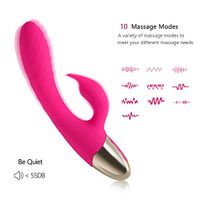 Mini Portable Cordless Massage Roller Silicone Rod - Trigger Point and Deep Tissue Roller - Used to Relieve Muscle Pain, Back, Relax Pressure (Pink)