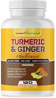 Potent Naturals Turmeric Curcumin with Bioperine and Ginger 1500mg 120 Vegetable Capsules - Supports Joint Health, Anti Inflammatory, Antioxidant Supplement - High Strength, Non GMO, Gluten, Soy Free