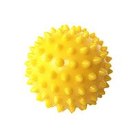 Sacow Spiky Massage Ball, 6.5cm Massage Ball Roller Reflexology Stress Relief For Body Yoga Massage Balls (Yellow)