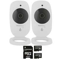 Two VIV-IPC-113N IP CAM. 1.3MP W/110 Angle Night Vision + Two 32GB MicroSD Memory Card