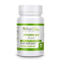 BariSlim Vitamin B12 Plus – 100 Tablets – Bariatric Vitamin B12 Formulated for Patients After Weight Loss Surgery Including Gastric Bypass and Gastric Sleeve – Natural Cherry Flavor
