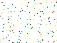 Pack Of 1, Primary Dots Cello Roll 1.0 Mil 40" X 100' Made In USA For Birthday, Baby And Children