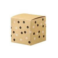 ARAYACY Creative Candy Box Candy Box/European Black and White Dot Paper Kraft Paper Candy Box Small Gift Box (100PCS)