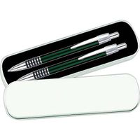 Regent Metal Pen and Pencil Set (Green)
