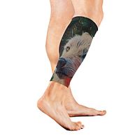 Calf Guard Sleeves Cool Wolf Eye Howl Sports Calves Guards Sleeves for Running, Basketball, Baseball, Football
