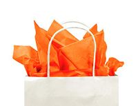 Gift Tissue Paper Bulk - 240-Sheet Gift Wrapping Tissue Paper, 20 x 20 Inches, Gift Bag Tissue Paper Gift Wrap, Premium Quality Tissue Paper, Paper Craft Supplies (Neon Orange, 240 CT)