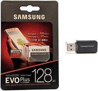 128GB Micro SDXC EVO Plus Bundle Works with Samsung Galaxy S10, S10+, S10e Phone (MB-MC128) Plus Everything But Stromboli (TM) Card Reader