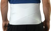 Medline Criss-Cross Back Support, White, Large