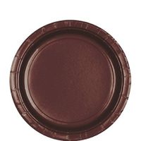 Round Paper Plates | 20ct (10.5 inch, Chocolate Brown)