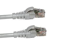 Elite CAT6 Snag-Free Ethernet Patch Cable, High Performance 100% Pure Copper, 5 Feet - Gray (10 Pack)