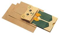 School Smart Flat Bottom Paper Bags - 13 x 6 1/2 x 4 - Pack of 100 - Brown