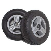 Pair of (2) Black go-go Elite Traveler Plus 9" x3" Solid Rear Tires sc 53 54 s 73 74 cw830