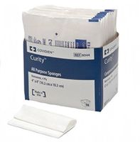 Versalon Covidien 8044 Sponge Dressing, 4-Ply, 4X4 Inch, Tray of 25 - 2 Packs (50 Total)Special Pack of 4 Trays
