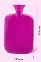Hot water bottle Hot water bottle red Children hot water bottle Hot water bottle pvc Hot water bottle explosion-proof.8l-redR