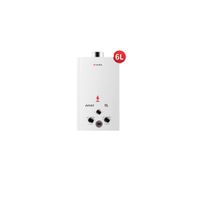 Electric Water Heater 36W 240V Energy Efficiency Hot Water Heater Digital Display Temperature Balanced Natural Gas Water Heater Indoor and Outdoor Installation (6L-Liquefied Gas)