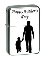 Father's Day Quotes for Dad Vector KGM Thunderbird Vintage Lighter - Wedding, Groomsman, Father's Day, Birthday, Party, Gift - Multiple Designs (Happy Father's Day)
