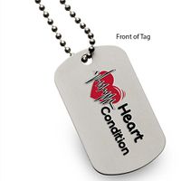 Heart Condition Medical Alert ID Dog Tag