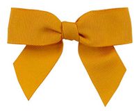 Reliant Ribbon 5173-03505-3X2 Grosgrain Twist Tie Bows - Large Bows, 7/8 Inch X 100 Pieces, Gold