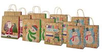 Christmas Large Kraft Gift Bags 12 Pack