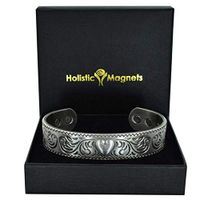 Holistic Magnets Womens Copper Bracelets for Arthritis Pain Relief (Tarnish-Free) Solid Copper Magnetic Bracelet Tendonitis Joint Wrist Healing Bangle Gift Boxed (PH)-Heart (M: Wrist 6.5-7.6 inch)