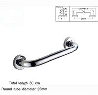 Bathroom safety rails Safety handrail stainless steel bathtub railings old bathroom handle toilet toilet support rod 45cm, multi-size (Color : 35cm)