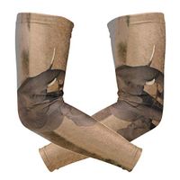 Anyangquji African Elephant Arm Sleeve Protectiv for Man Elbow Brace for Arthritis (1 Pair)