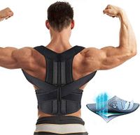 Aptoco Back Brace Posture Corrector for Women and Men Fully Adjustable Support Brace Improves Posture and Provides Lumbar Support for Lower and Upper Back Pain| Size S (26.5-31'') Waist